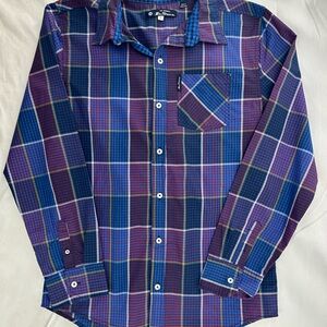 Ben Sherman Multicolor Plaid Button Down Shirt XL(18)